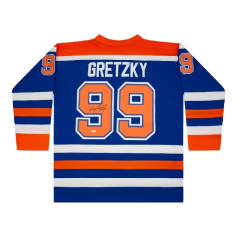 Wayne Gretzky 1986 Edmonton Oilers Throwback Blue Mitchell & Ness Ice Hockey Jersey