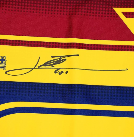 Lionel Messi Official FC Barcelona Back Signed and Framed 2020-21 Home Shirt