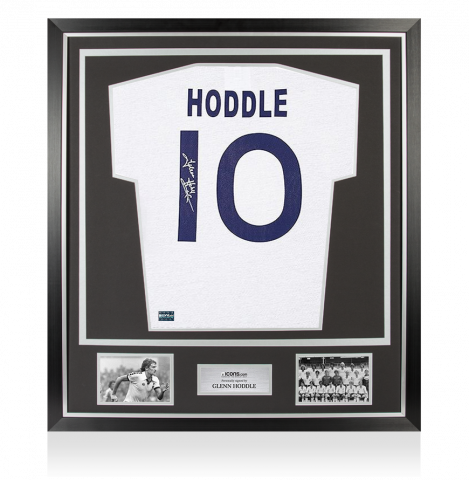 Glenn Hoddle Back Signed Tottenham Hotspur 1978-79 Home Shirt In Classic Frame