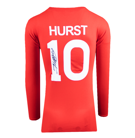 Sir Geoff Hurst Official FIFA World Cup™ Signed T-Shirt In Deluxe Packaging - Number 10