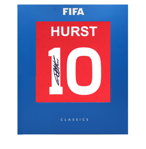 Sir Geoff Hurst Official FIFA World Cup™ Signed T-Shirt In Deluxe Packaging - Number 10