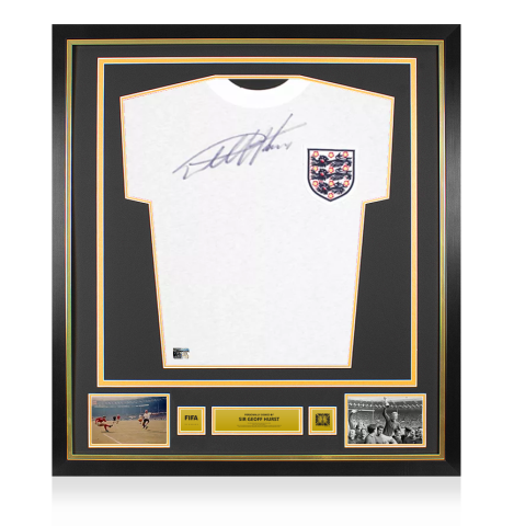 thumbnail image 2 of Sir Geoff Hurst Framed Hand Signed England Shirt – With COA 2 of 5
