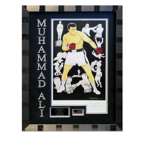 Framed Muhammad Ali Signed Print - The Peoples Champion