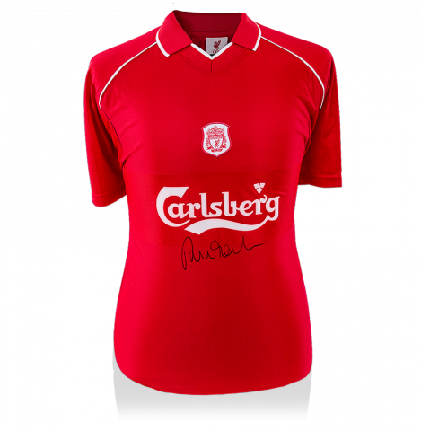 Robbie Fowler Front Signed Liverpool 2000-01 Home Shirt