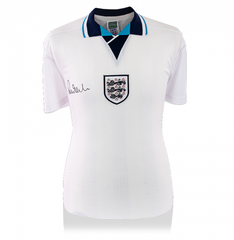 Robbie Fowler Front Signed England 1996 Home Shirt