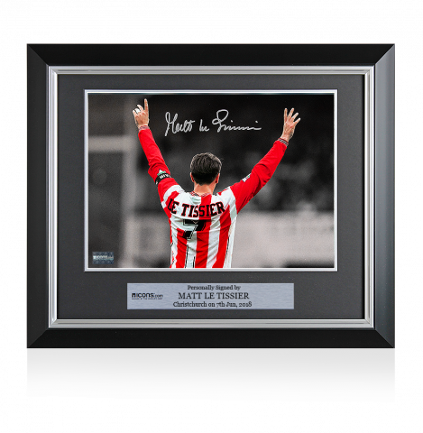 Matt Le Tissier Signed and Framed Southampton Photo: Le God