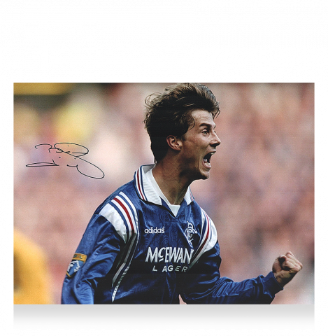 Brian Laudrup Signed Rangers FC Photo: Icon of Ibrox