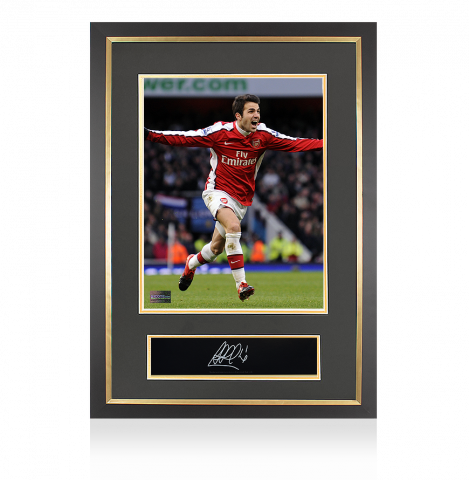 Cesc Fabregas Signed Plaque and Photo Frame: Arsenal Icon
