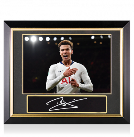 Dele Alli Signed Plaque and Photo Frame: North London Derby Victory
