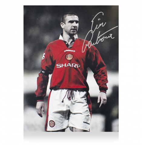 ERIC CANTONA  写真パネル ERIC CANTONA 写真パネル Eric Cantona signed Manchester