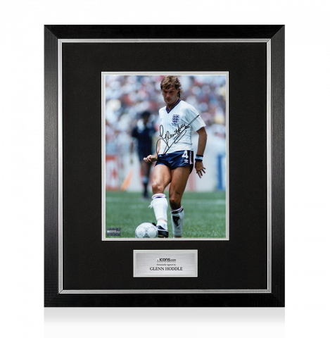 Glenn Hoddle Signed England Photo In Premium Photo Frame: 1986 FIFA World Cup