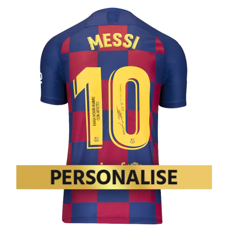PRE-ORDER Lionel Messi Autographed and Personally Dedicated FC Barcelona Home Jersey