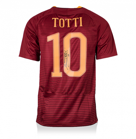 Francesco Totti Signed AS Roma Photo: UEFA Champions League Goal