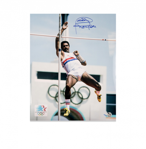 Daley Thompson Los Angeles 1984 Pole Vault Print Limited Edition /200