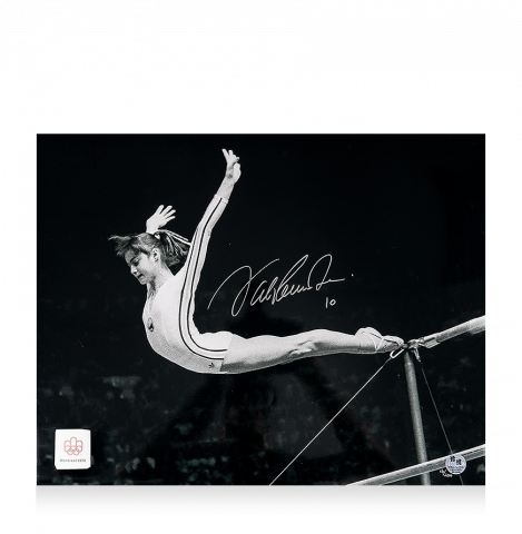 Nadia Comaneci Bars Perfect 10 Dismount Montreal 1976 Limited Edition /200