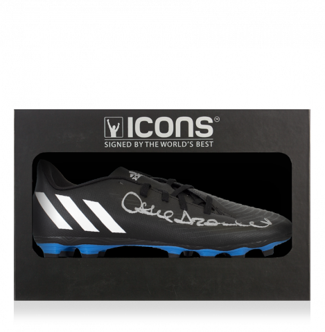 Ossie Ardiles Signed Adidas Football Boot In Deluxe Packaging