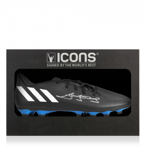 Ricky Villa Signed Adidas Football Boot In Deluxe Packaging