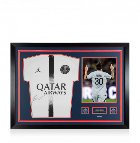 Lionel Messi Official Paris Saint-Germain Front Signed and