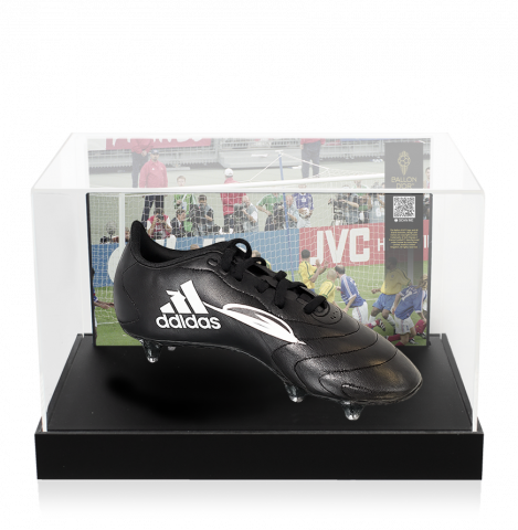 Zinedine Zidane Official Ballon d'Or Signed Adidas Boot In Photo Acrylic Case: Option 1