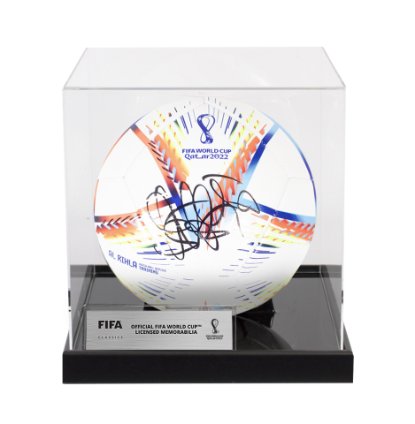 Son Heung-min Official FIFA World Cup 2022™ Signed Football In Acrylic Case