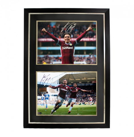 Jack Grealish Aston Villa Signed Photos In Dual Photo Frame