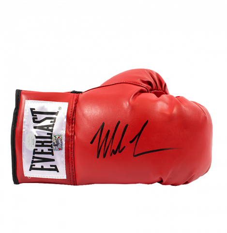 Mike Tyson Signed Red Everlast Boxing Glove
