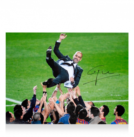 Pep Guardiola Signed FC Barcelona Photo: Blaugrana Icon