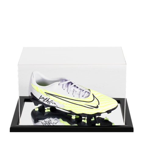 Rafael Marquez Autographed Silver Nike Phantom GX Academy Cleat In Acrylic Case