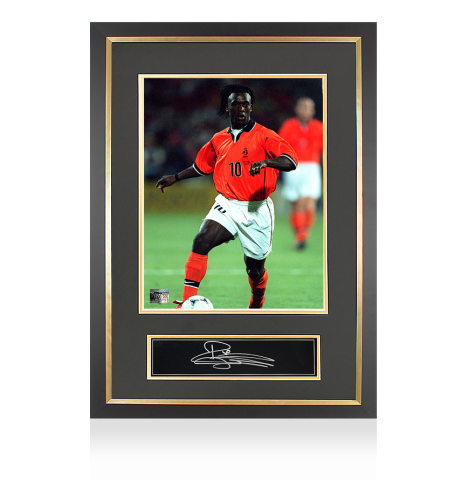 Clarence Seedorf Official FIFA World Cup™ 1998 Signed Plaque and Photo Frame
