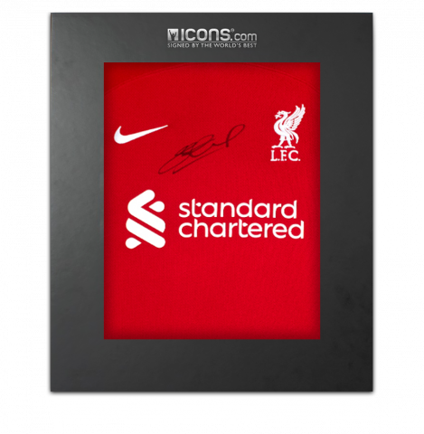Steven Gerrard Signed Liverpool FC 2023-24 Home Shirt In Deluxe Packaging