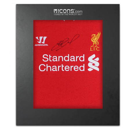 Steven Gerrard Signed Liverpool FC 2014-15 Home Shirt In Deluxe Packaging