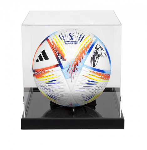 Son Heung-min Signed 2022 FIFA World Cup Football In Acrylic Case
