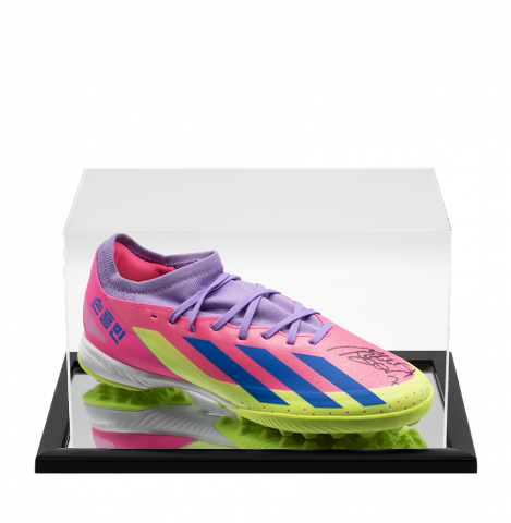 Son Heung-min Signed Adidas Crazyfast HMS Astro Boot  In Acrylic Case 