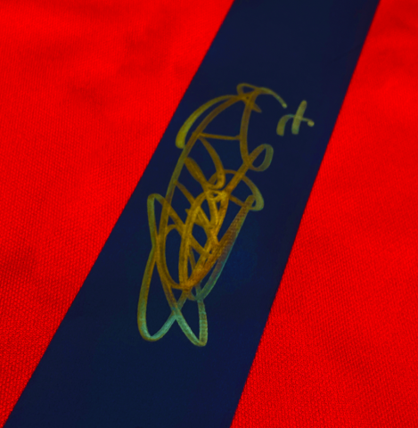 Son Heung-min Official FIFA World Cup™ Back Signed and Framed Retro Korea Republic Shirt