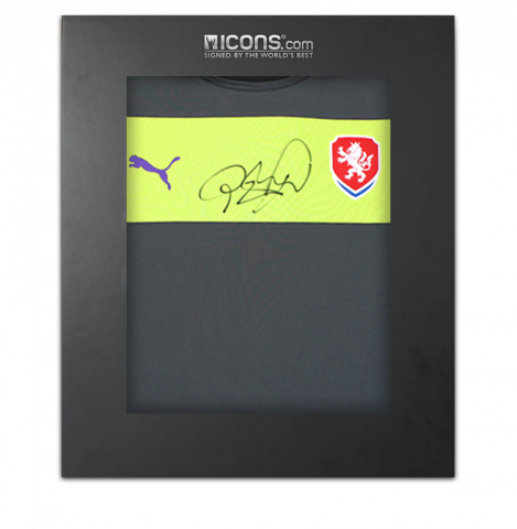 Petr Cech Signed Czech Republic 2012-13 Goalkeeper Shirt In Deluxe Packaging