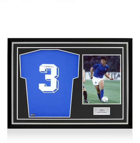 Paolo Maldini Signed Italy Photo: 1994 FIFA World Cup Final