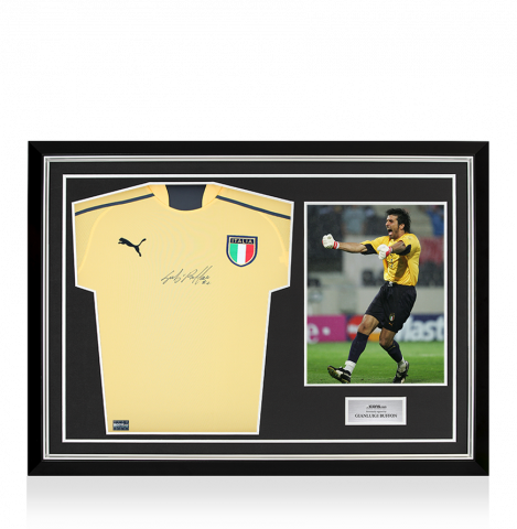 c*e様 エトレア BUFFON 1 サッカーシャツ 2002-03 Juventus Signed GK Shirt Buffon #1 - 8/10 - (L)