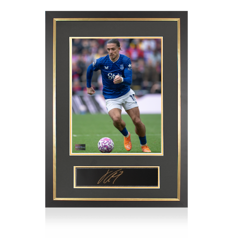 Jack Grealish Signed Plaque and Photo Frame: Everton Star