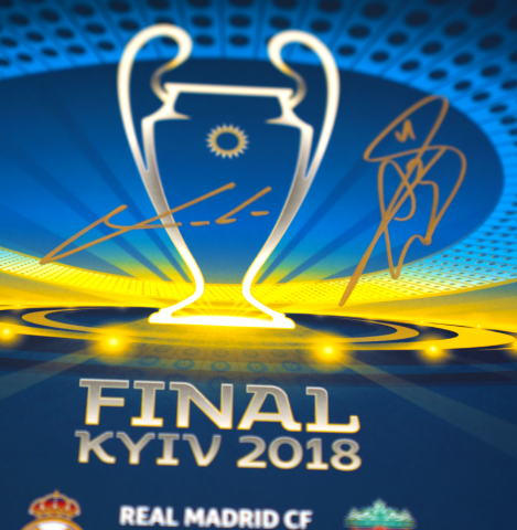 Gareth Bale & Luka Modric Dual Signed and Framed Programme: 2018 UEFA Champions League 