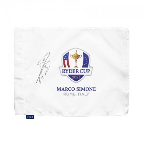 Gareth Bale Signed 2023 Ryder Cup Pin Flag