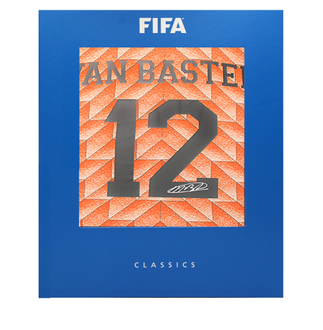 Marco van Basten Official FIFA World Cup™ Back Signed Netherlands 1988 Home Shirt In Deluxe Packaging