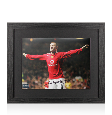 Framed Wayne Rooney Hand Signed Manchester United Shirt 2023/24 – With COA