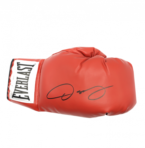 Oscar De La Hoya Signed Everlast Red Boxing Glove In Deluxe Packaging