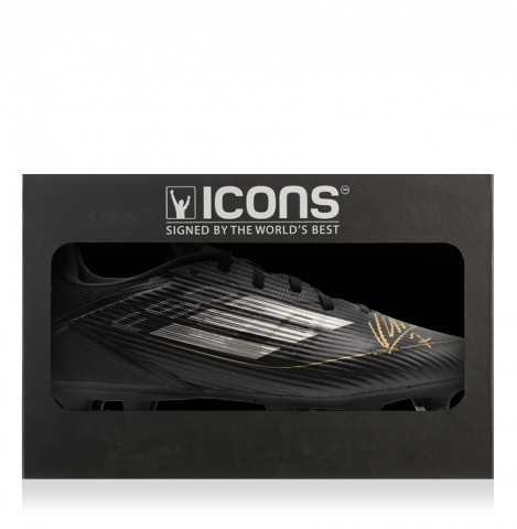 David Villa Signed adidas F50 Boot In Deluxe Packaging