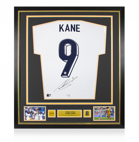 Harry Kane Official 2026 FIFA World Cup™ Back Signed and Framed England 2024 Home Shirt