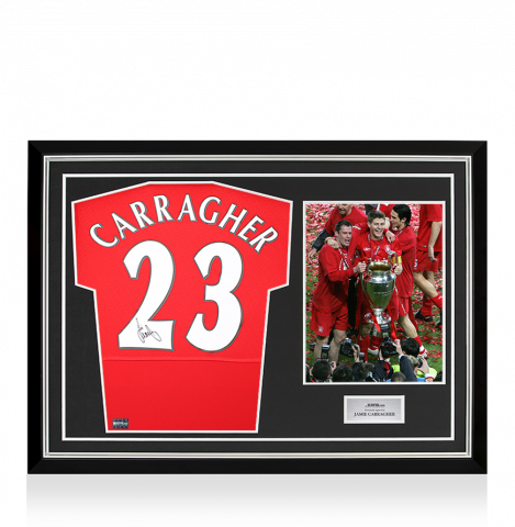 リバプールFC J.Carragherサイン入り ユニフォーム CARRA Jamie Carragher Autographed Liverpool FC Jersey #23/23