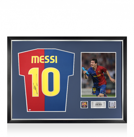 Lionel Messi Official FC Barcelona Official Back Signed and
