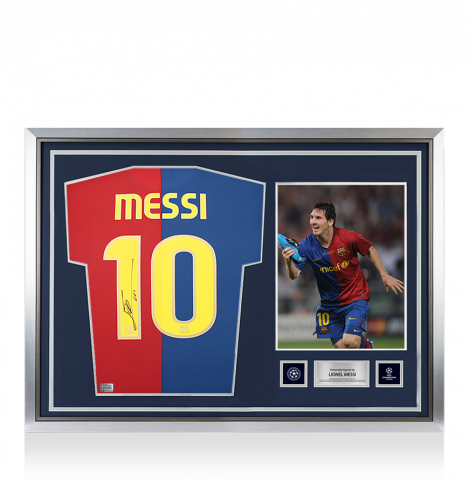 Lionel Messi Official FC Barcelona Signed and Framed Branded