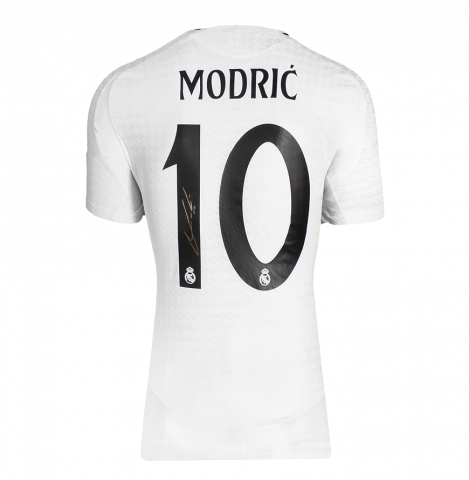 Luka Modric Back Signed Authentic Real Madrid 2024-25 Home Shirt In Deluxe Packaging
