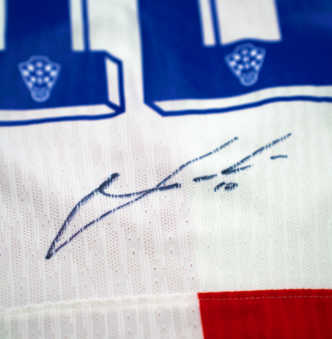 MATCH ISSUE Luka Modric Back Signed Croatia 2024 Home Shirt In Hero Frame: Option 1